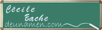 Cécile Bache Visitenkarte